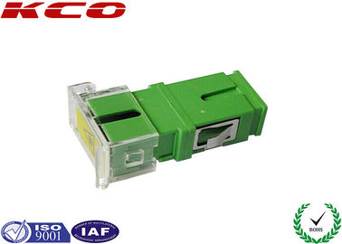 SC APC Fiber Optic Adapter Single Mode Simplex Green Color