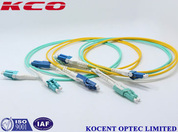 OM3 OM4 OM2 Multimode LC Uniboot Optical Fiber Patch Cable 2.0mm 3.0mm PVC LSZH