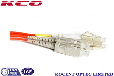Duplex LC/UPC-SC/UPC Fiber Optic Patch Cord with 3.0mm Diameter and 62.5/125 Core for High Density Data Centers