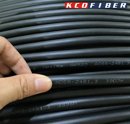 Outdoor All Dielectric Self Supporting SM G652D 12fo 96fo Fiber Optical Cable ADSS