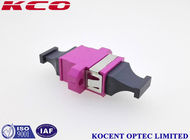 MPO MTP Optical Fiber Adapter Violet Color Female - Female With Plastic Material