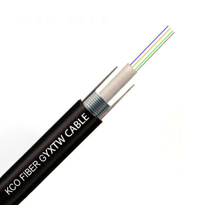 24 Cores Single Mode Direct Burial GYXTW Fiber Cable Outdoor Fiber Optic Cable for Aerial Duct Networks