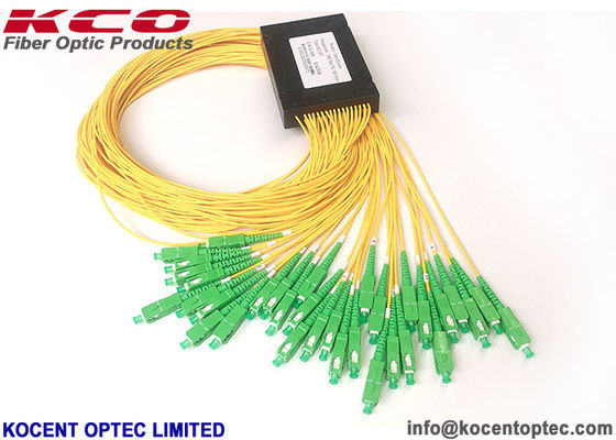 2.0mm 3.0mm FTTH 1x32 SC APC G567A2 Fiber Optic Splitter PLC Splitter with ABS Box Modular