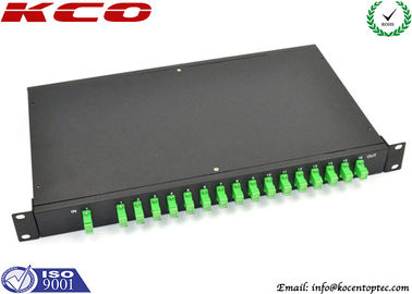 1*32 1x32 1:32 1U Fiber Optic Rack Mount PLC Splitter With SC/APC connector