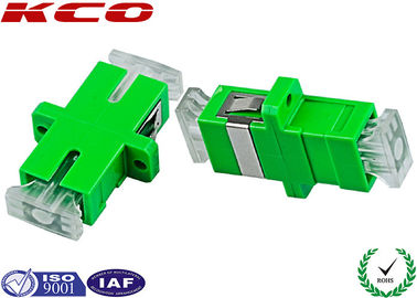 SC APC Fiber Optic Adapter Single Mode Simplex Green Color