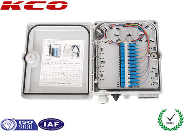 12 Cores Wall Mount ABS PC Material Fiber Optic Terminal Box Outdoor Fiber Termination Box