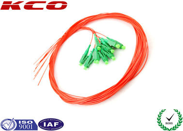 12 fibers MM LC Pigtail Fiber Optic , Optical Fiber Pigtail Multimode Local Area Network
