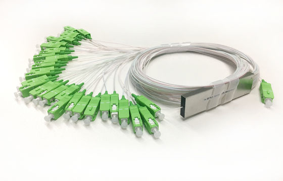 PLC 1x32 1:32 1*32 PLC optische splitser Mini Steel Tube SC Connector 0.9mm LSZH