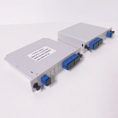 1x4 1:4 1*4 Cassette Slot Type ABS Box PLC Splitter LGX Inbreng Glasvezel Splitters