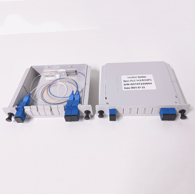 SC/UPC passieve vezelsplitters 1x2 1:2 1*2 Invoegtype LGX PLC-splitter