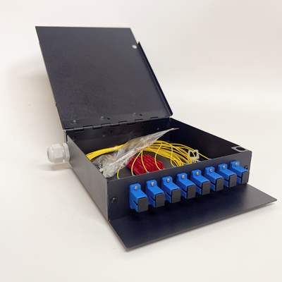 8 Core SC UPC Innenwandmontage Optische vezel patch panel Distributieterminalbox