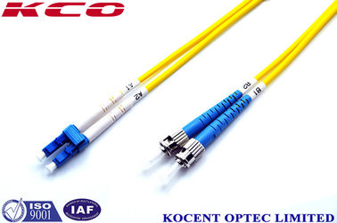 Single Mode Duplex LC/UPC-FC/UPC Fiber Optic Patch Cord with 3.0mm PVC LSZH and Low Insertion Loss