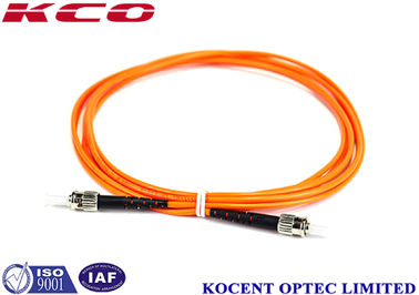 OM2 PVC LSZH 2,0 m ST Fiber Optic Patch Cord MM ST UPC 2,0 mm Simplex Duplex