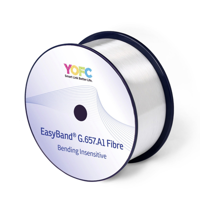 YOFC G657A1 EasyBand Bending Insensitive SM Fiber Core Bare Optical Fiber Spool voor optische kabel