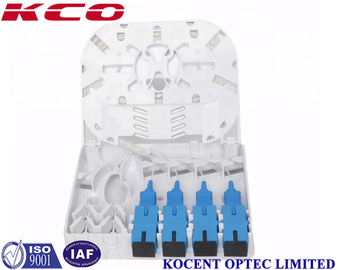 Wall Mount Fiber Optic Terminal Box with 0.15dB Insertion Loss and ABS/PC Material for Indoor Applications