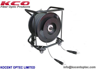 4cores 6cores LSZH TPU YZC Tactische glasvezel patch kabels Single Mode 1000m 4.8mm 7.0mm