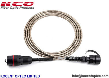 Full-AXS ODVA CPRI Buitenwaterdicht Gepantserd Glasvezel Patch Cable 2 Core Spiral Cover