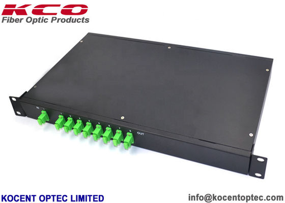 1*8 PLC het Flardcomité van de Optische Vezelsplitser 1x8 SC/APC de Splitser van Rackmount