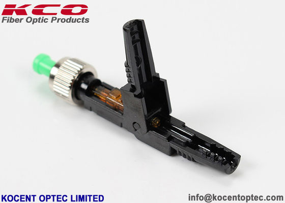 FTTA FTTB FTTO Black Single Mode Fiber Optic Fast Connector Field Assembly Connector for FTTH Drop Cable