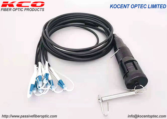 FTTA Glasvezel Patch Kabels 4fo 8fo 12fo Waterdicht Tactisch Gepantserd YZC Connector