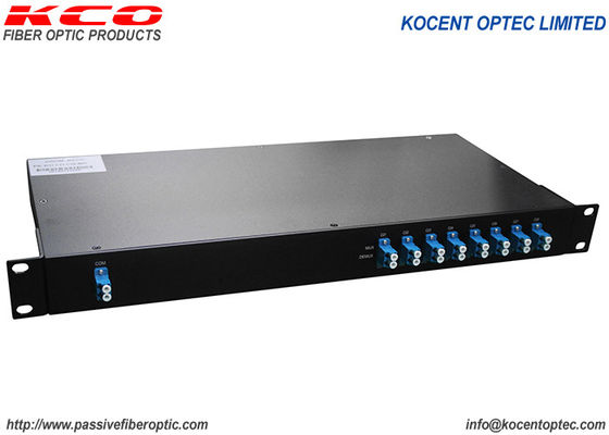 8CH CWDM 1U 19“ het Comité van het Rek Monteerbare Flard LC UPC 3G 4G 5G Telecommunicatietoren