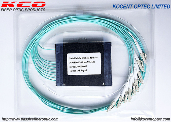 MM OM2 OM3 OM4 Multimode Splitter 1*8 1*4 1*16 1*2 ABS Box Type
