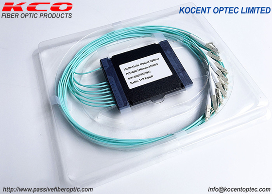Multimode OM3 Fiber Optical Coupler PLC Splitter 1*2 1*4 1*8 SC LC FC ST Connector